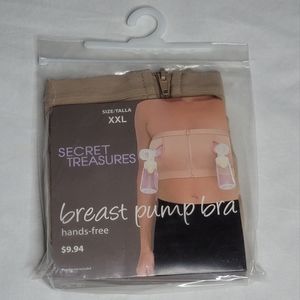SECRET TREASURES maternity hands free breast pump bandeau bra